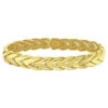 14K Yellow Gold Chevron Link Bangle, 10 mm