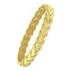 14K Yellow Gold Chevron Link Bangle, 10 mm