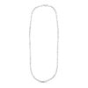 Sterling Silver, Rhodium Plated Paperclip Chain