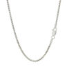 Sterling Silver, Rhodium Plated Round 1.80mm