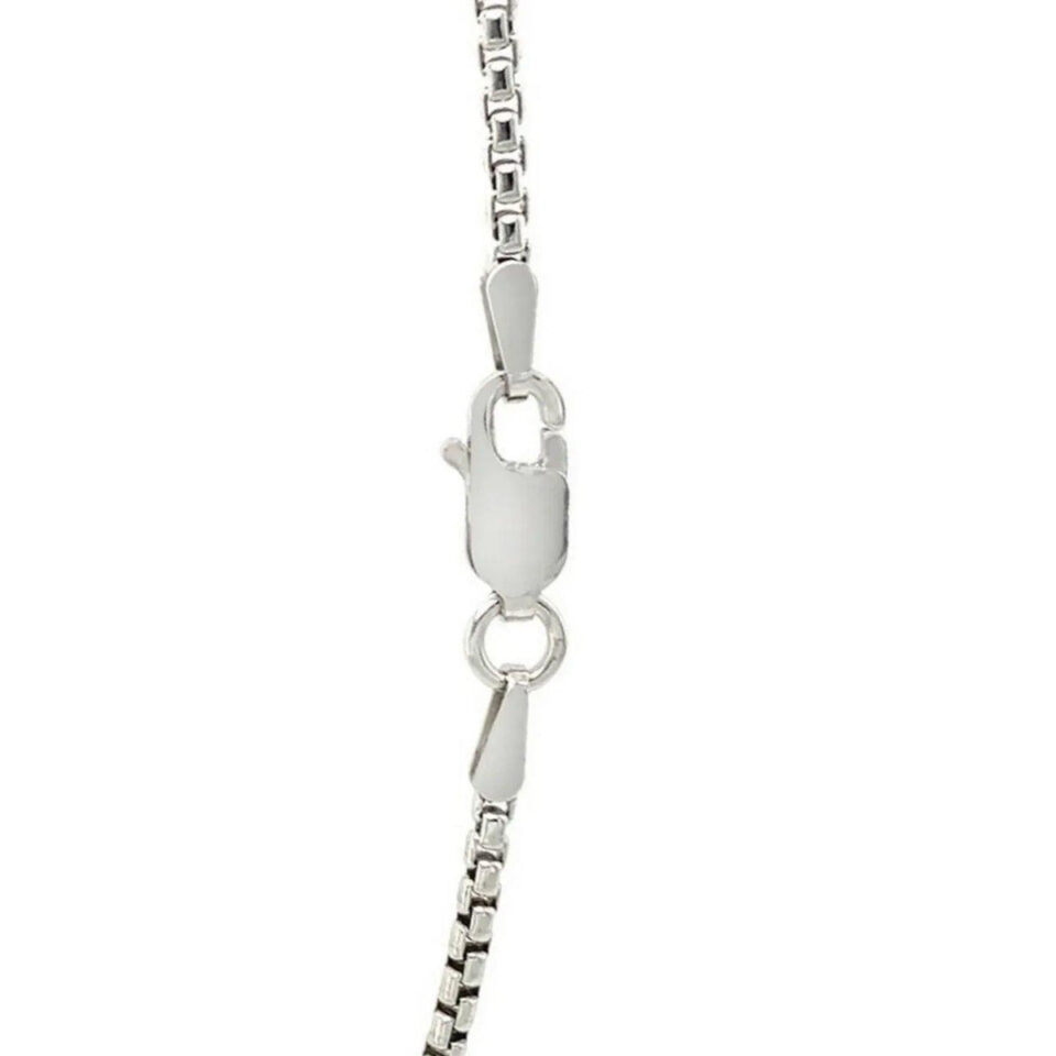 Sterling Silver, Rhodium Plated Round 1.80mm