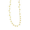 14K Yellow Gold Dangling Stars Necklace