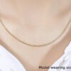 18K Yellow Gold Cable Chain 1.50mm