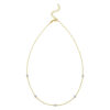 14K Two-Tone Gold Paperclip Necklace 2.6g