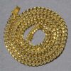 14K Yellow Gold Semi Solid Miami Cuban Chain, 6.1 mm
