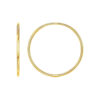 1.2 × 30 mm endless hoop earrings in solid 14K yellow gold
