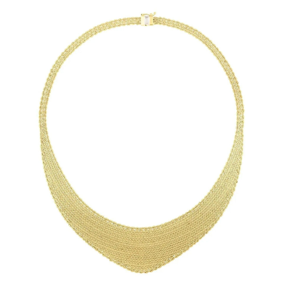 14K Yellow Gold Necklace Cleopatra