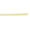 5 mm rail motif links bracelet in solid 14K yellow gold