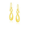14K Yellow Gold Polished Earrings Infinity