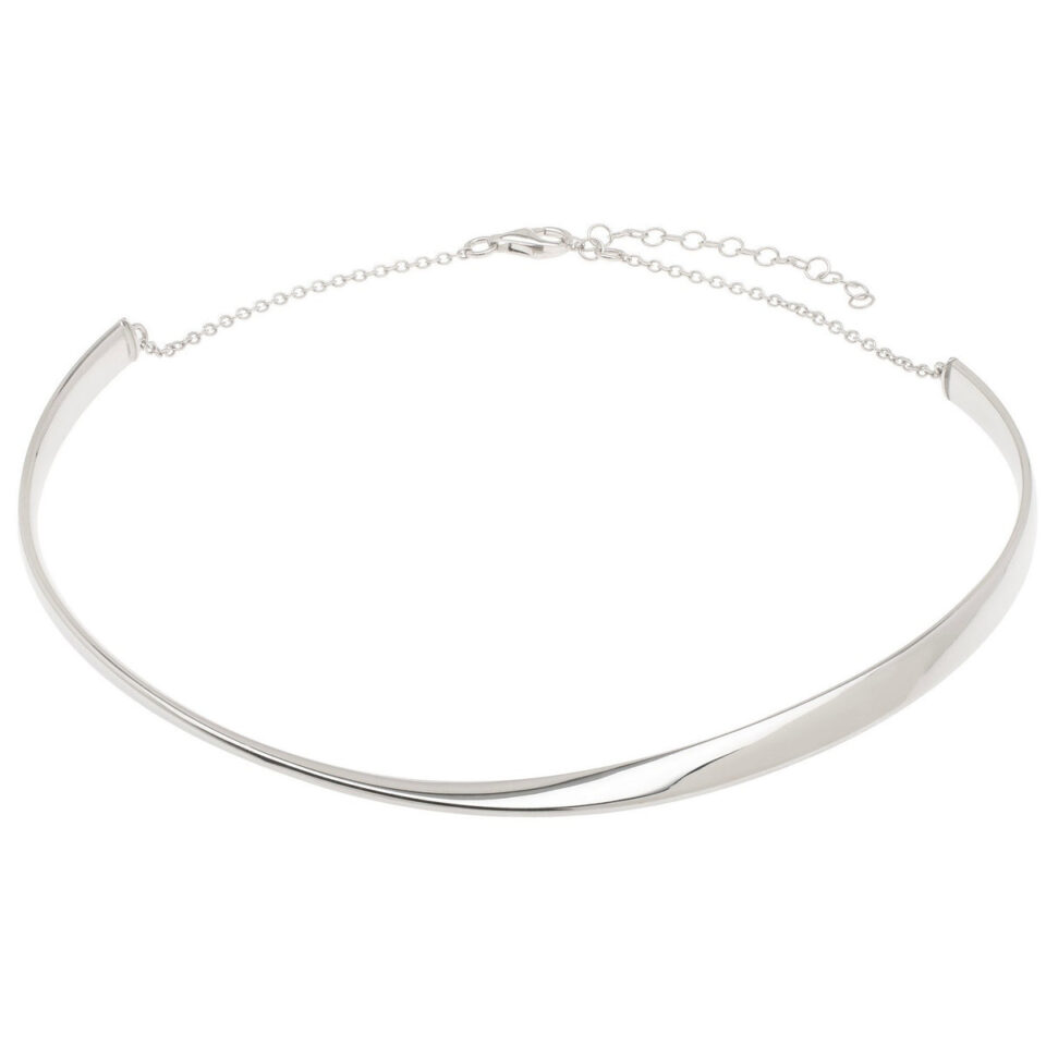 Sterling Silver, Rhodium Plated Necklace 11.8g