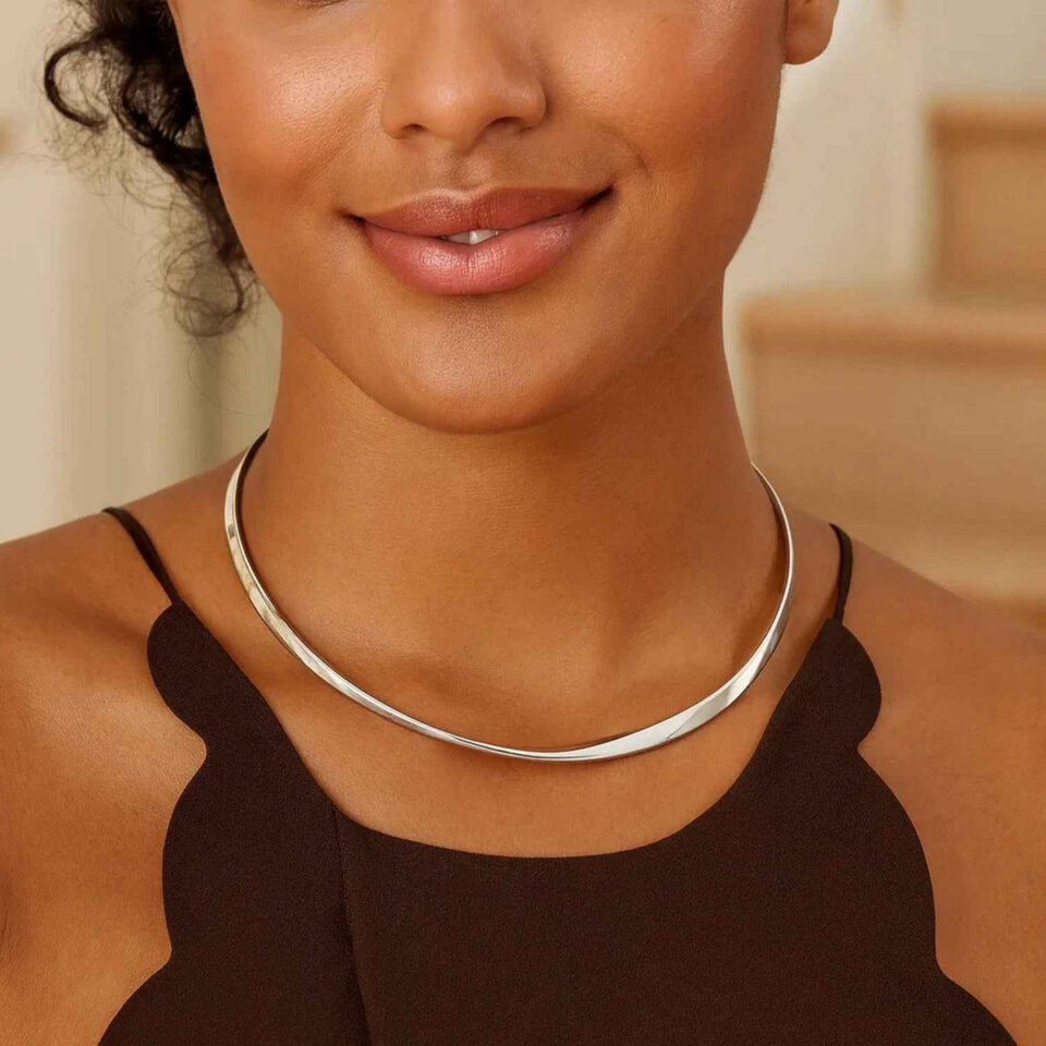 Sterling Silver, Rhodium Plated Necklace 11.8g