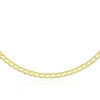 5 mm track links necklace in solid 14K yellow gold, view 3