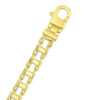 5 mm track links necklace in solid 14K yellow gold, view 4