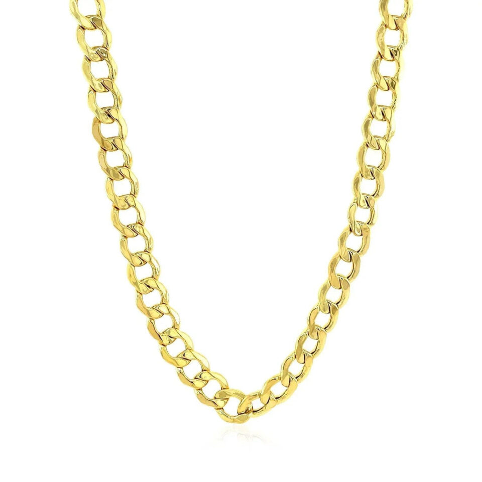 10K Yellow Gold Curb Chain 6.20mm