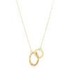 14K Yellow Gold Circle Necklace