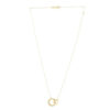14K Yellow Gold Circle Necklace