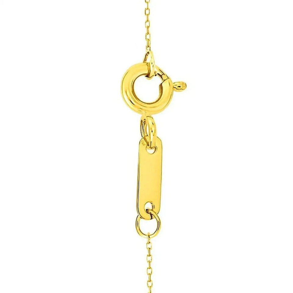 14K Yellow Gold Circle Necklace