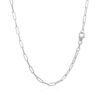 14K White Gold Paperclip Chain 2.10mm