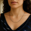 14K White Gold Paperclip Chain 2.10mm