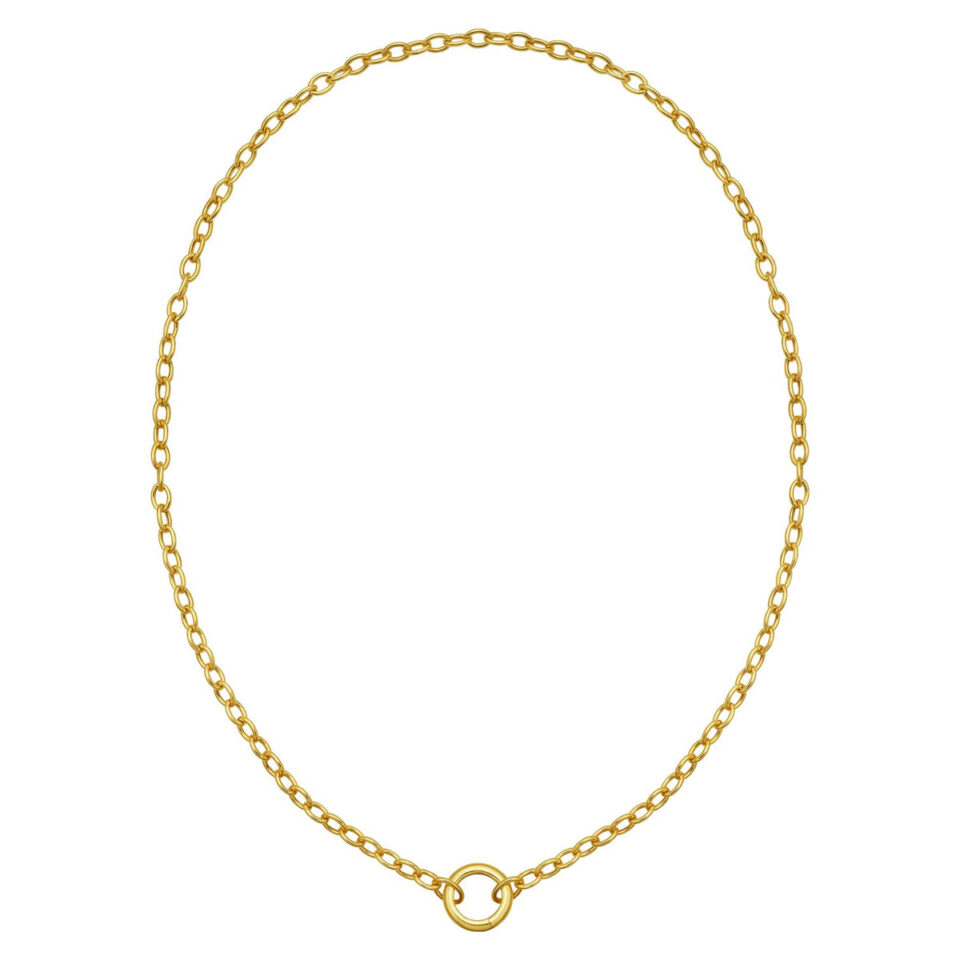 14K Yellow Gold Charm Necklace