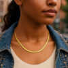 Sterling Silver, Gold Over Silver Necklace