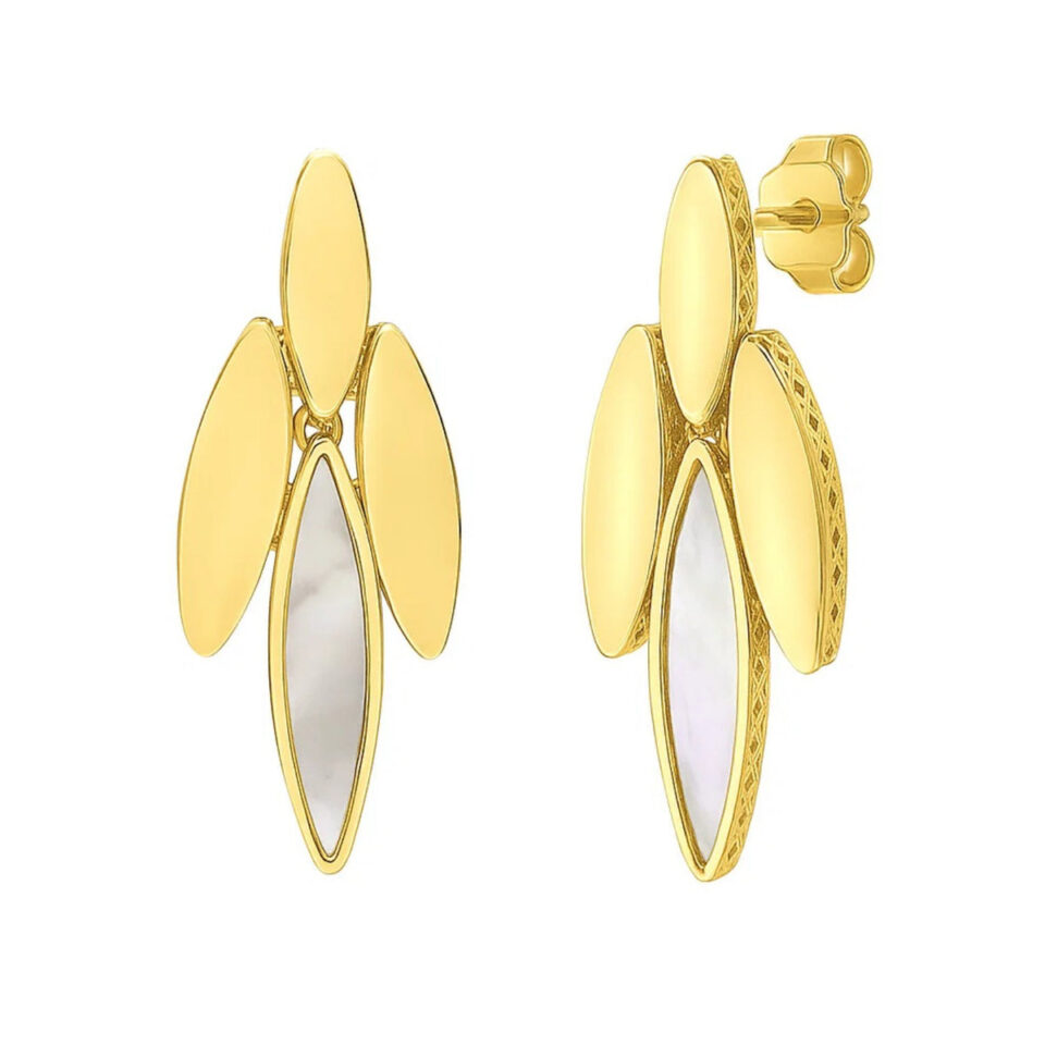 14K Yellow Gold Earrings Grand