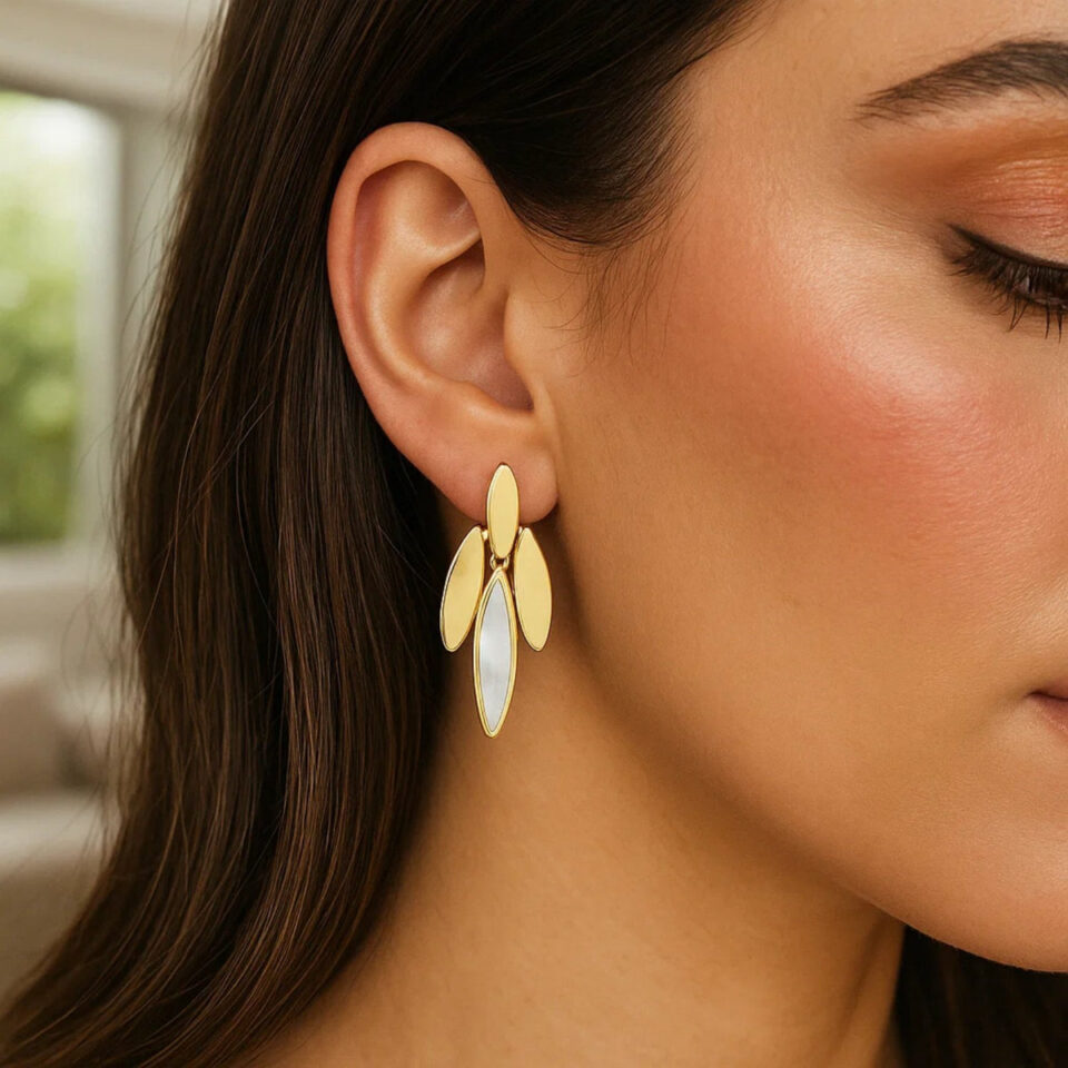 14K Yellow Gold Earrings Grand
