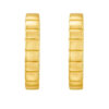 14K Yellow Gold Oval Hoop Earrings