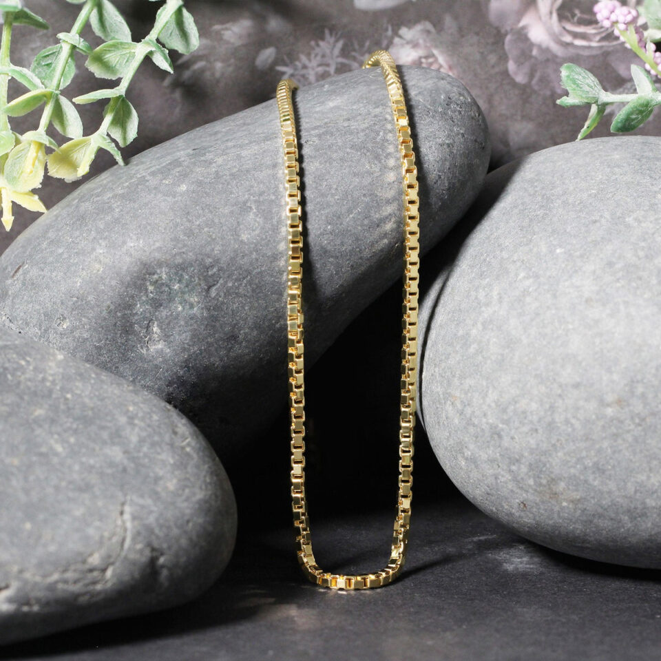 2.10mm chain in 14K yellow gold, view 3