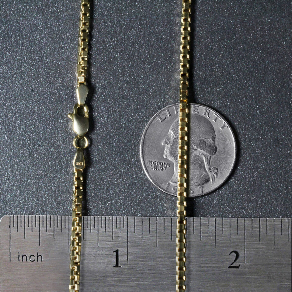2.10mm chain in 14K yellow gold, view 6
