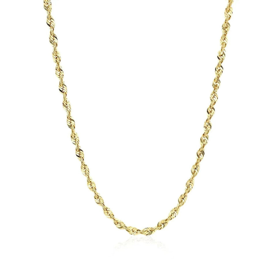 14K Yellow Gold Rope Chain 2.5mm
