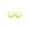 14K Yellow Gold Polished Round Earrings