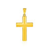 14K Yellow Gold Textured Cross Pendant