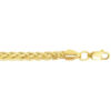 4.10mm franco round bracelet in solid 14K yellow gold