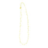14K Yellow Gold Dangling Hearts Necklace
