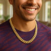 14K Yellow Gold Cuban Chain 10.70mm