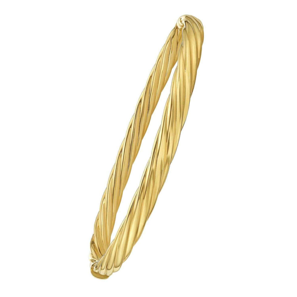 14K Yellow Gold Bangle 5.30mm