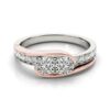 14K White And Rose Gold Lab-Grown Diamond Ring