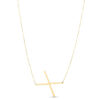 14K Yellow Gold Yours Truly Large Initial X Necklace