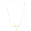 14K Yellow Gold Yours Truly Large Initial X Necklace
