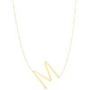 14K Yellow Gold Yours Truly Large Initial M Necklace