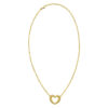 14K Yellow Gold Braided Heart Necklace