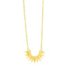 14K Yellow Gold Sunburst Necklace