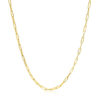 14K Yellow Gold Adjustable Paperclip Chain