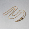 14K Yellow Gold Adjustable Paperclip Chain