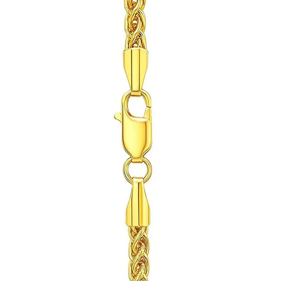 14K Yellow Gold Wheat Chain