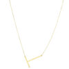 14K Yellow Gold Yours Truly Large Initial T Necklace