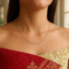 14K White Gold Bead Chain