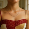 14K White Gold Bead Chain