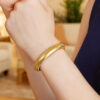 14K Yellow Gold Large Stretch Mesh Bracelet